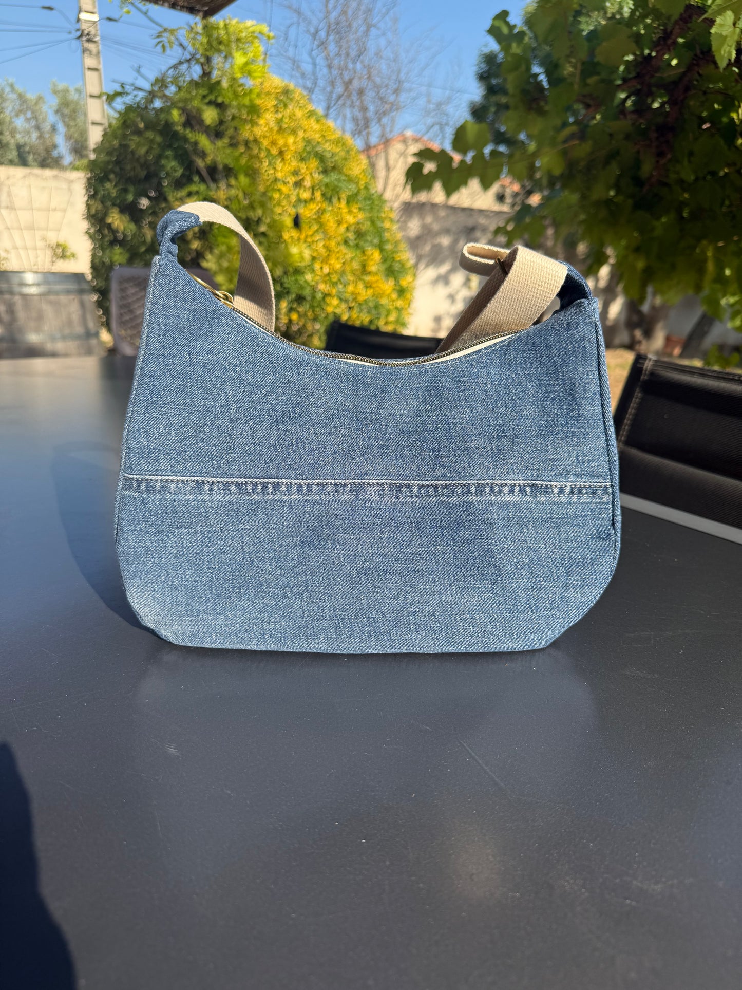 Sac boho jean’s recyclé