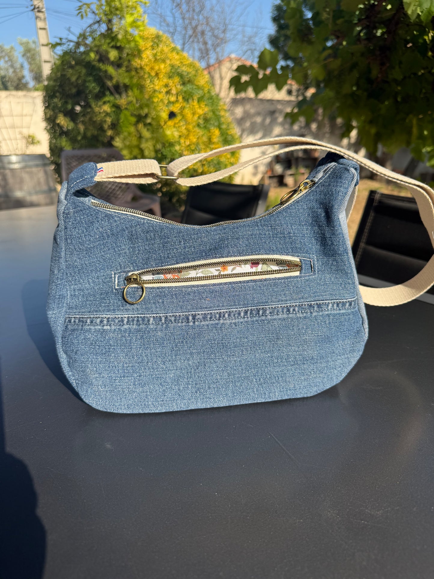 Sac boho jean’s recyclé