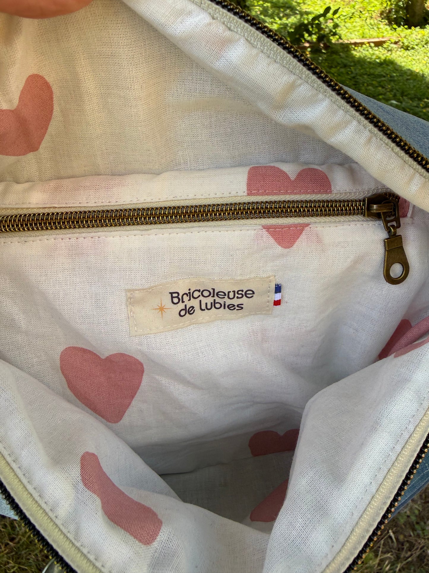 Sac banane jean’s clair recyclé