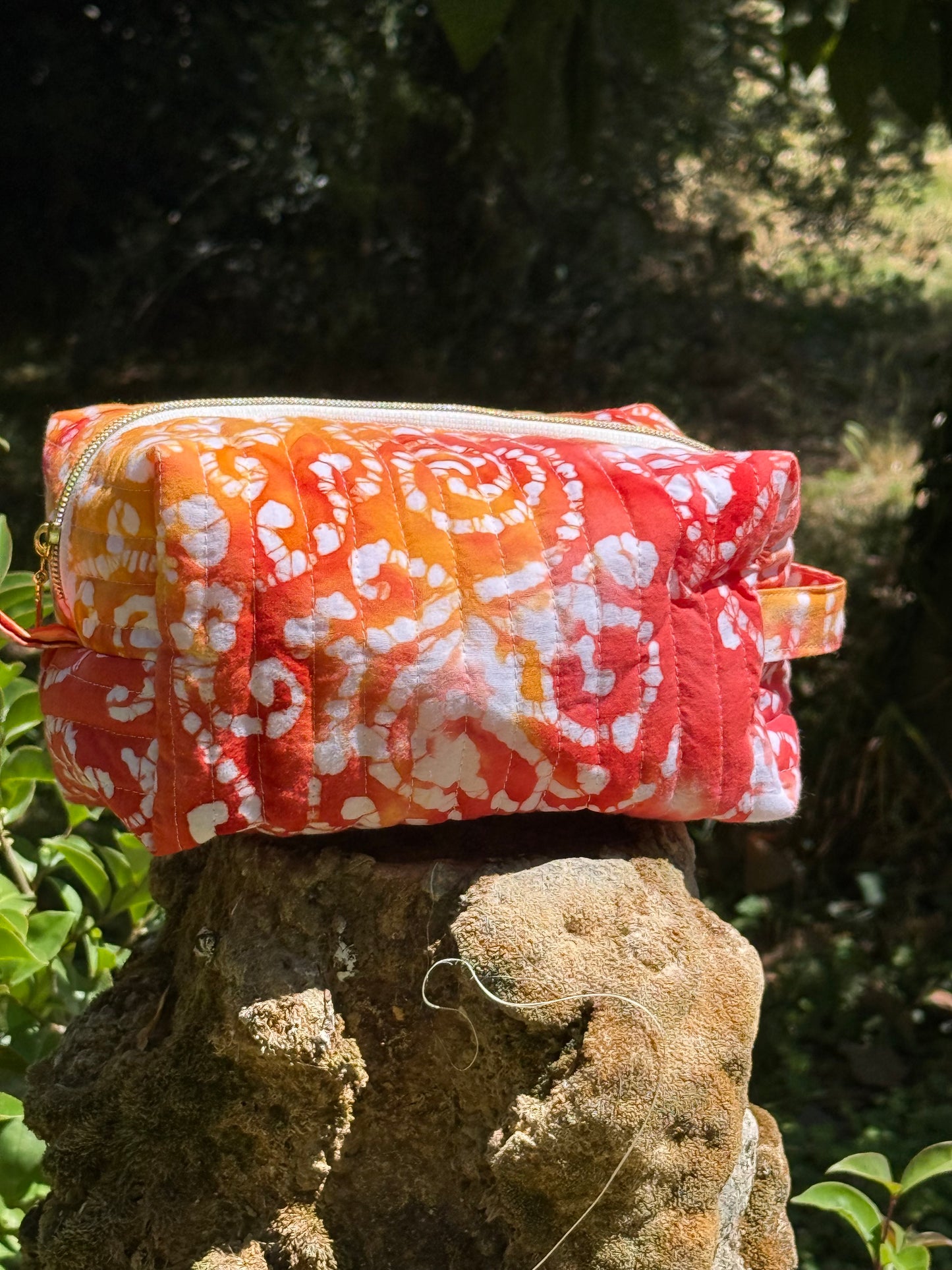 Trousse tissu batik coton