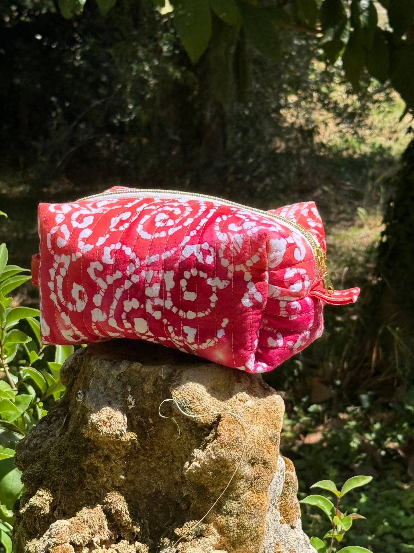 Trousse tissu batik coton