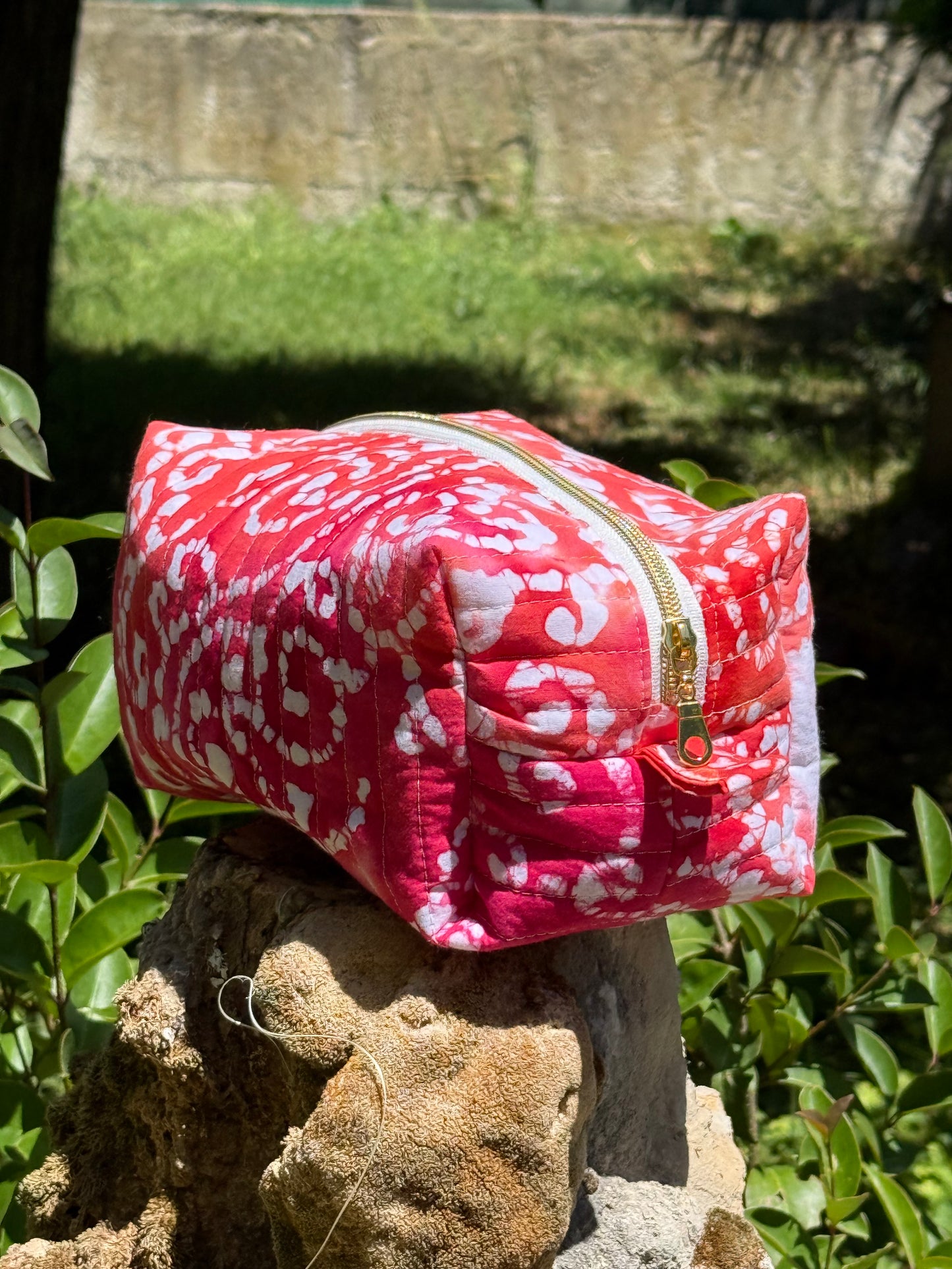 Trousse tissu batik coton